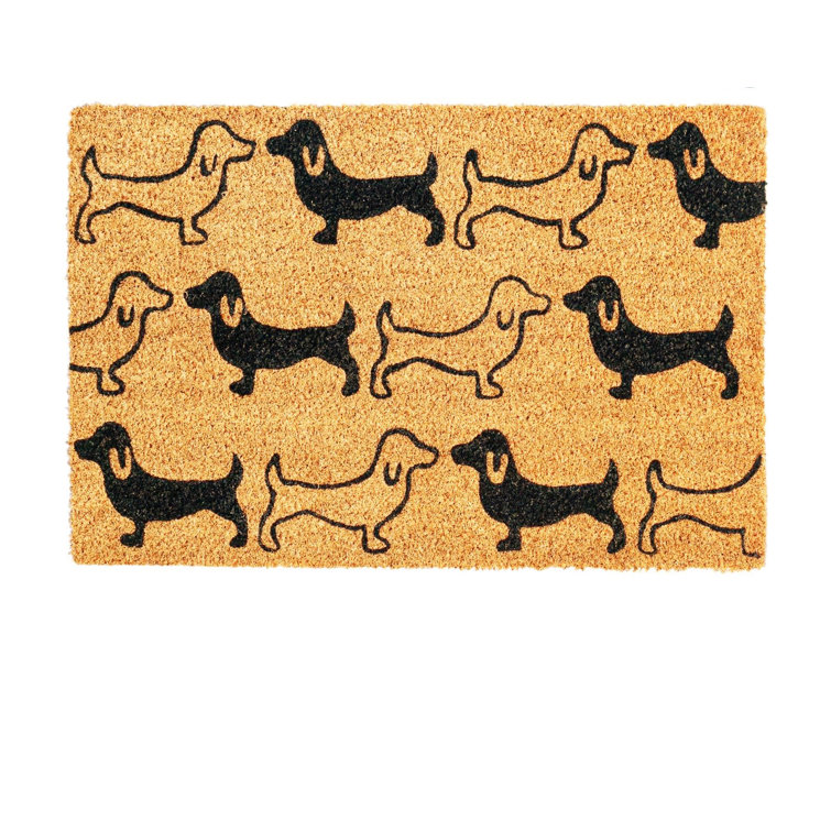 Nicola Spring Dachshund Sausage Dogs Coir Doormat Wayfair.co.uk